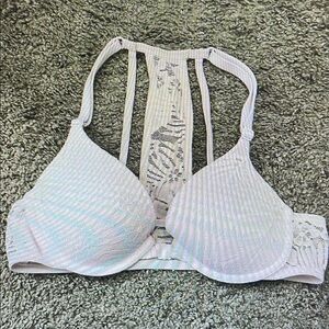 Elegant White Lace Bra